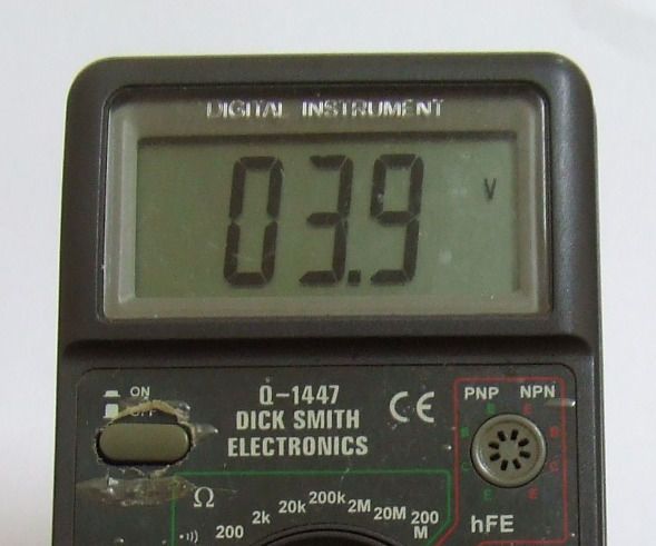 Lithium Li-ion 18650  Multimeter
