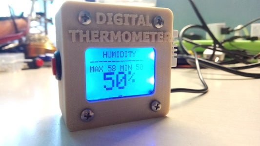Arduino 3D Printed Digital Thermometer With DHT-22 Sensor : 5 Steps ...