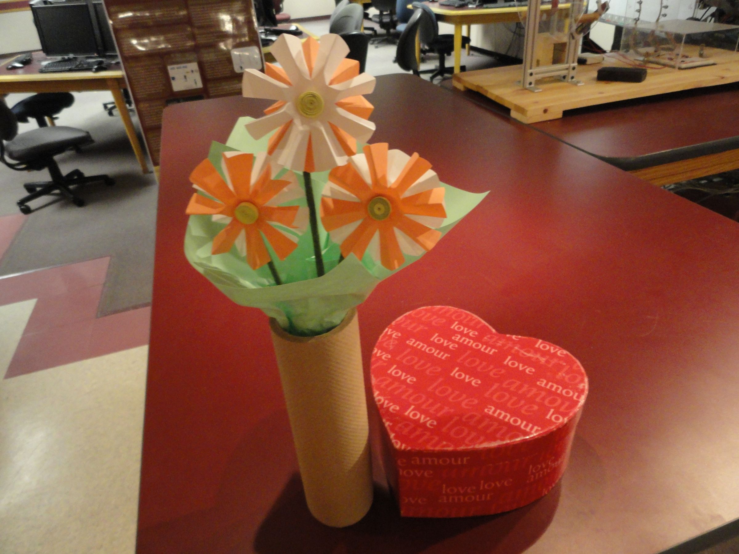 Make a Bouquet of Flowers From Ribbon and Paper