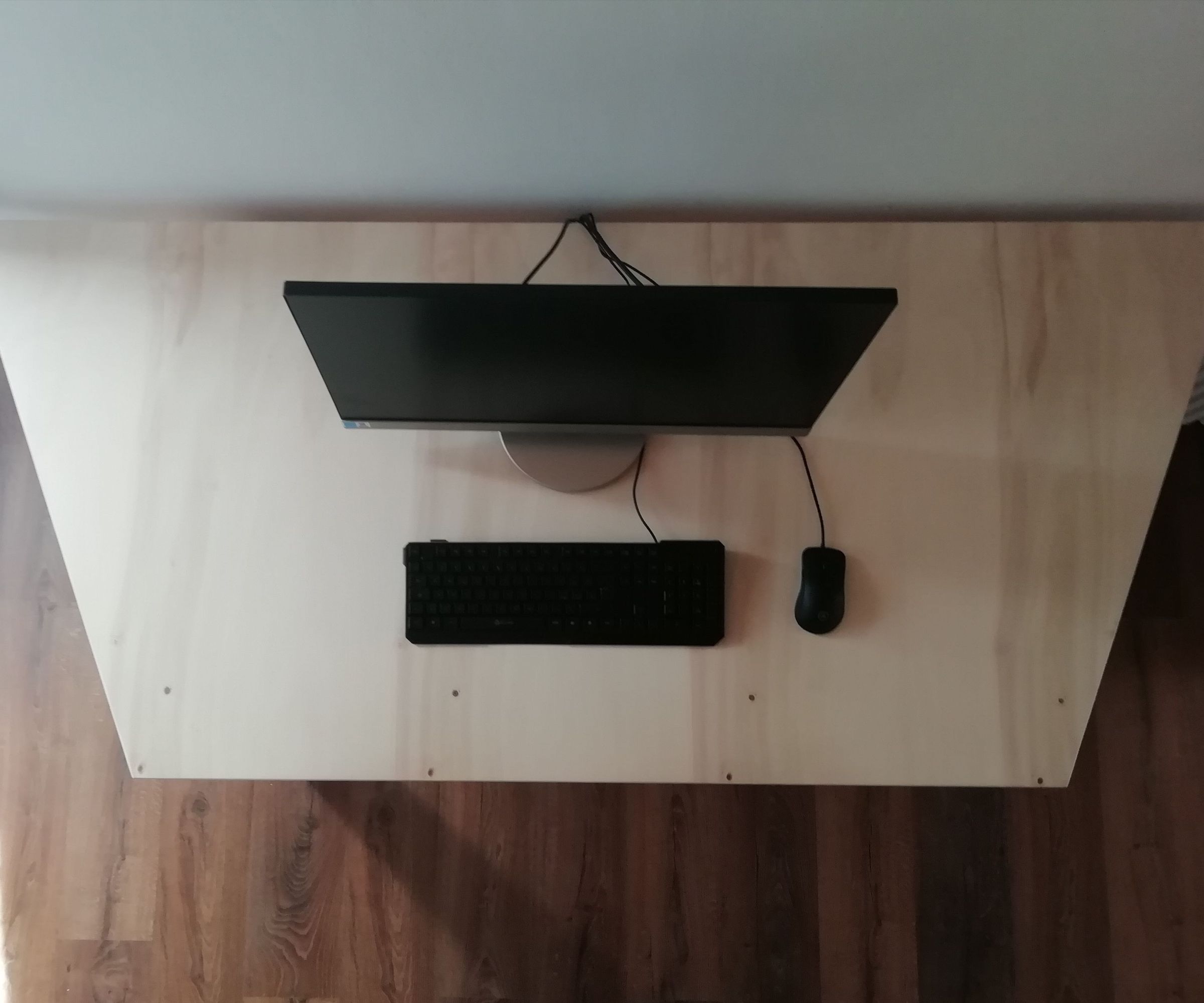 Trapezoid Wooden Table