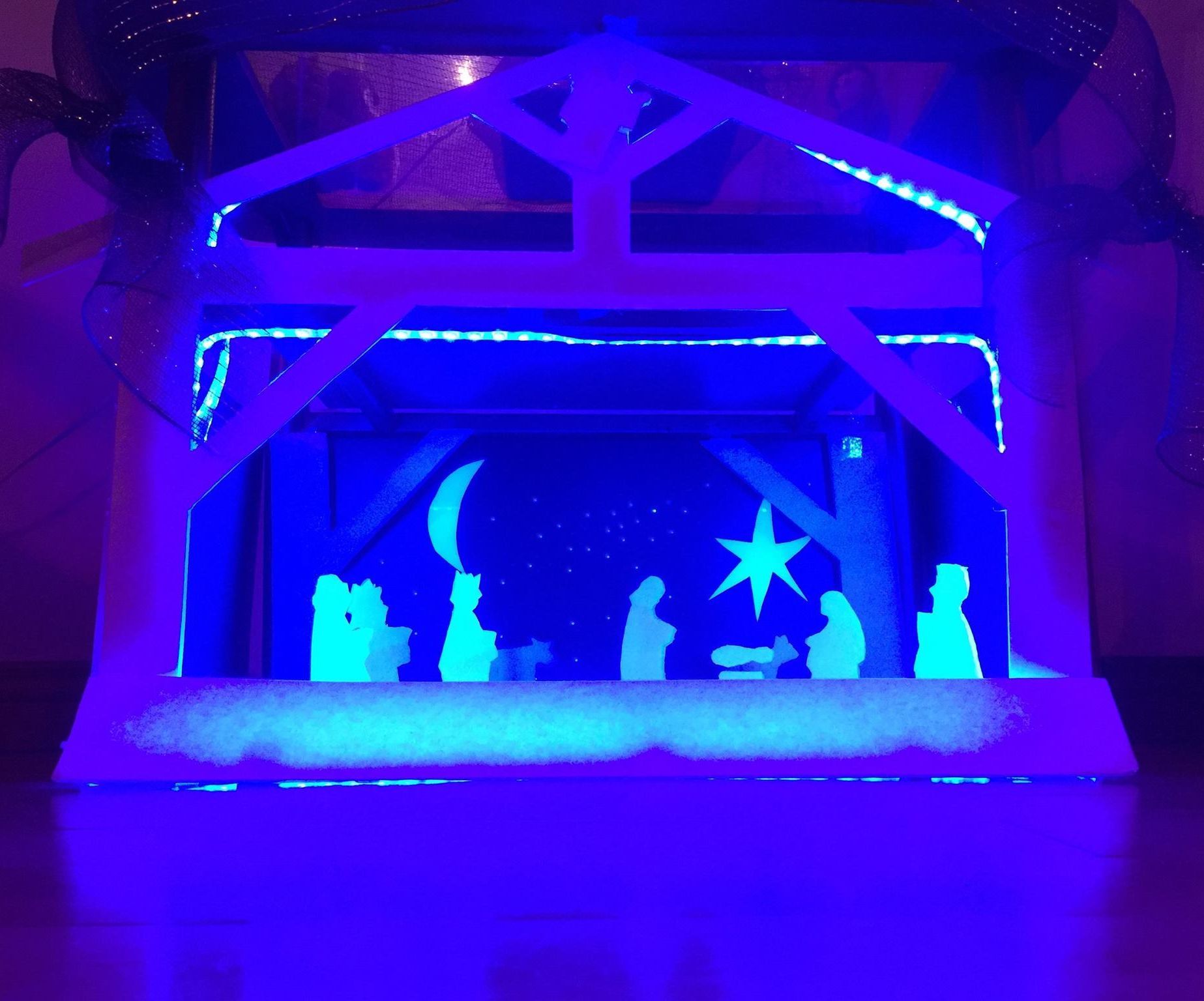 Table Led Christmas Crib