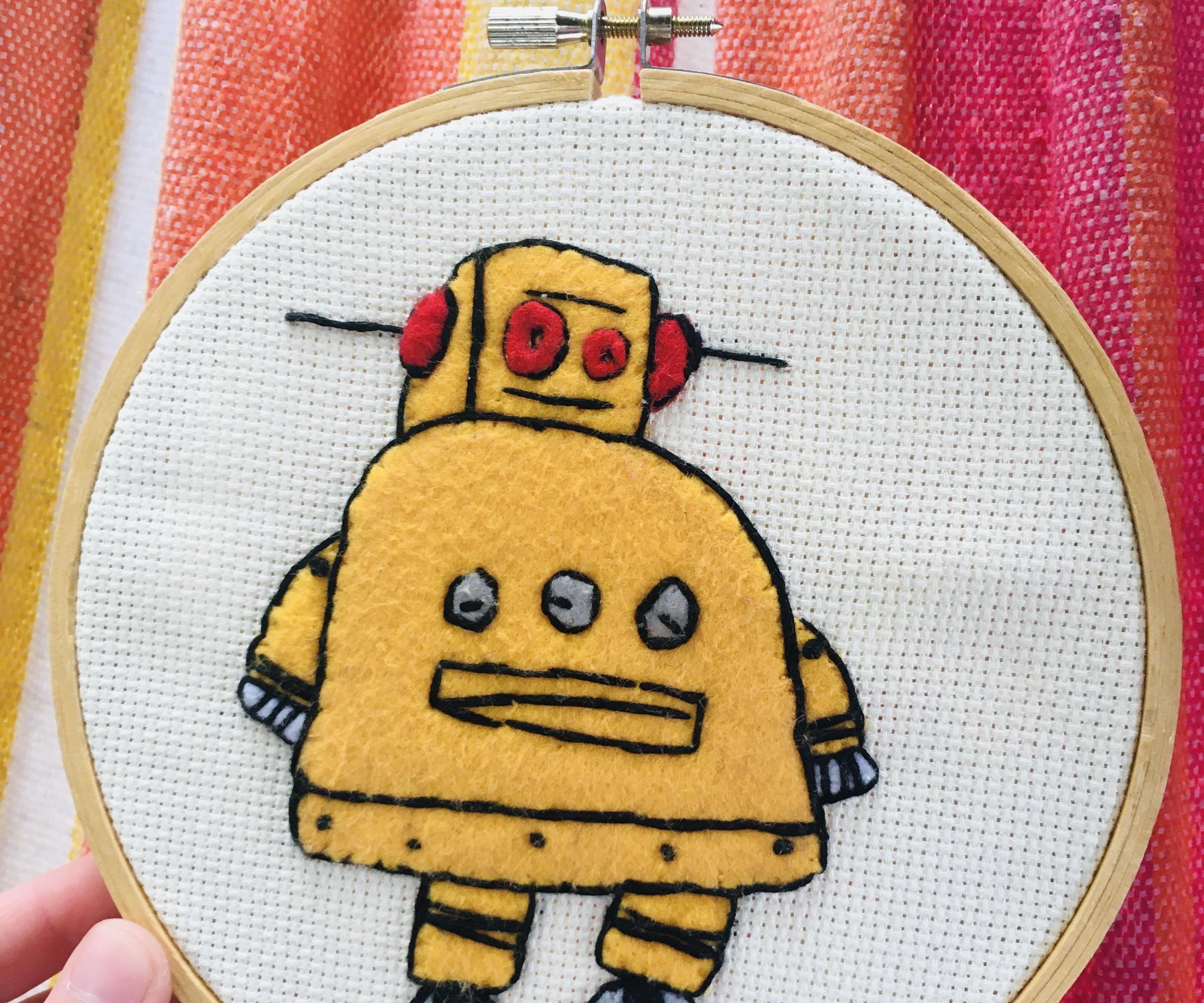 Instructables Felt Embroidery