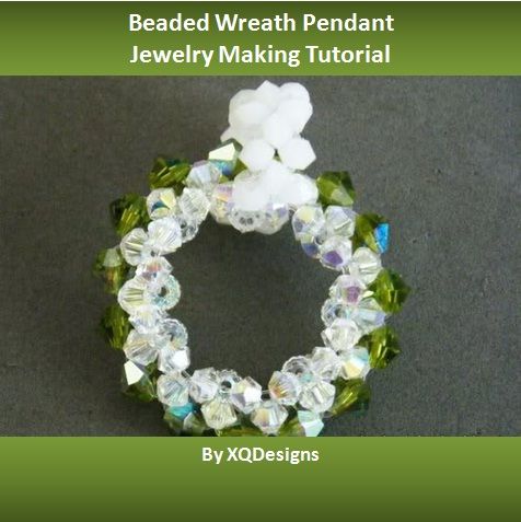Beaded Wreath Pendant Jewelry Making Tutorial