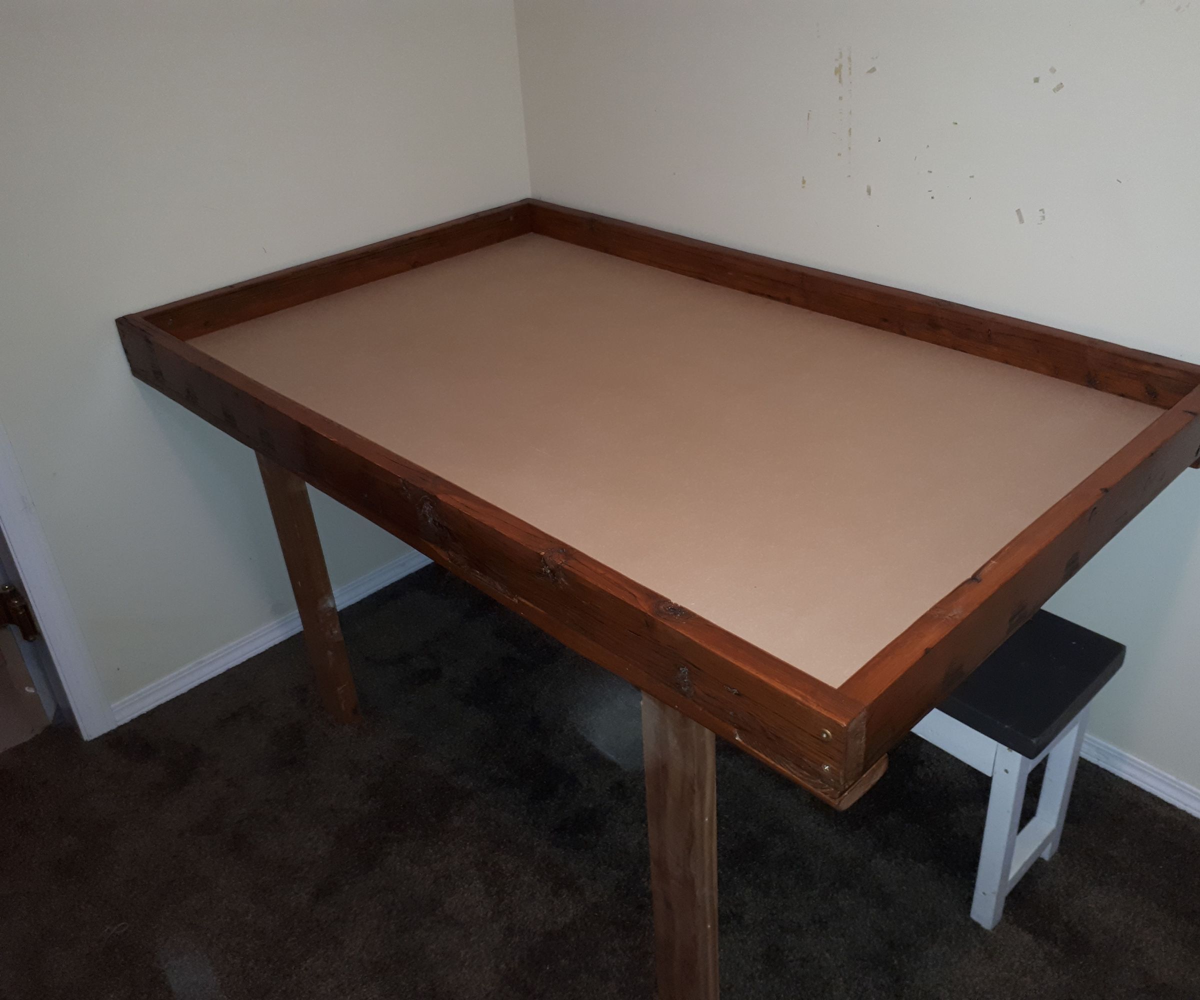 Game Table From Reclaimed Wood