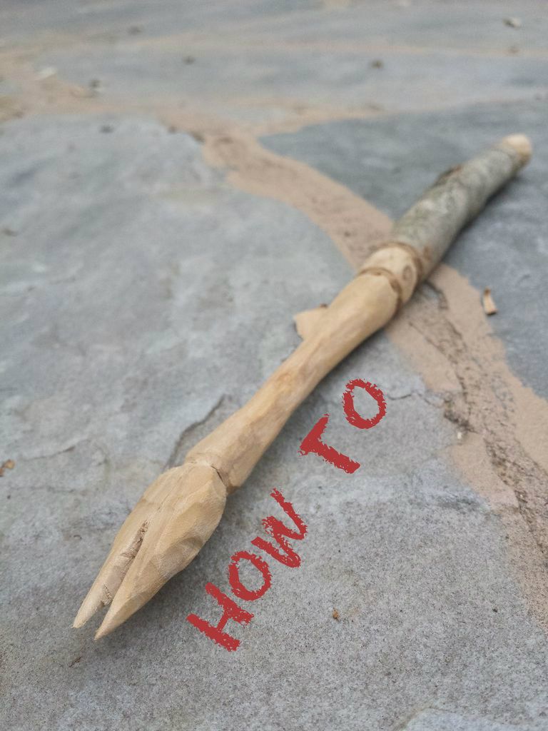 How to whittle a grill/bonfire fork