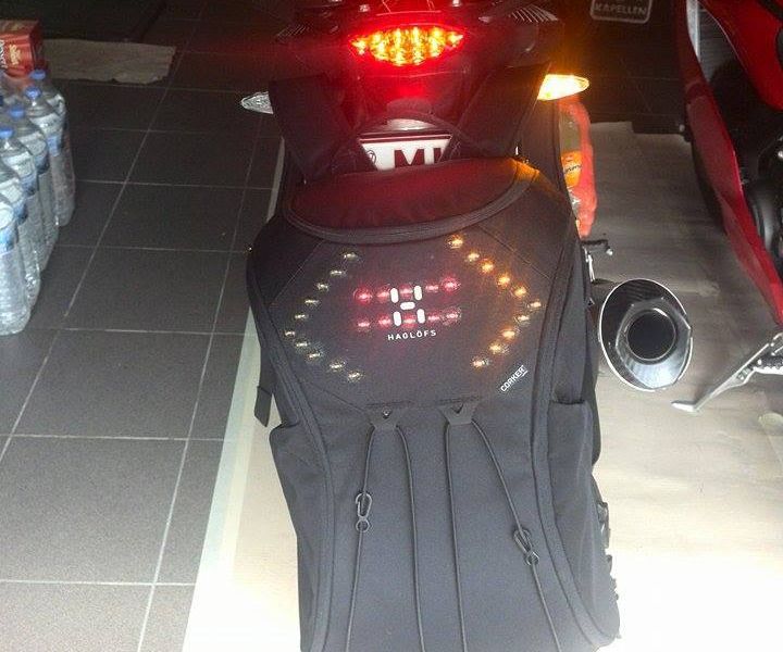Wireless Led Backpack for Motorcycle