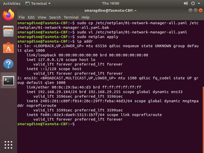Network and Open-SSH Configuration 