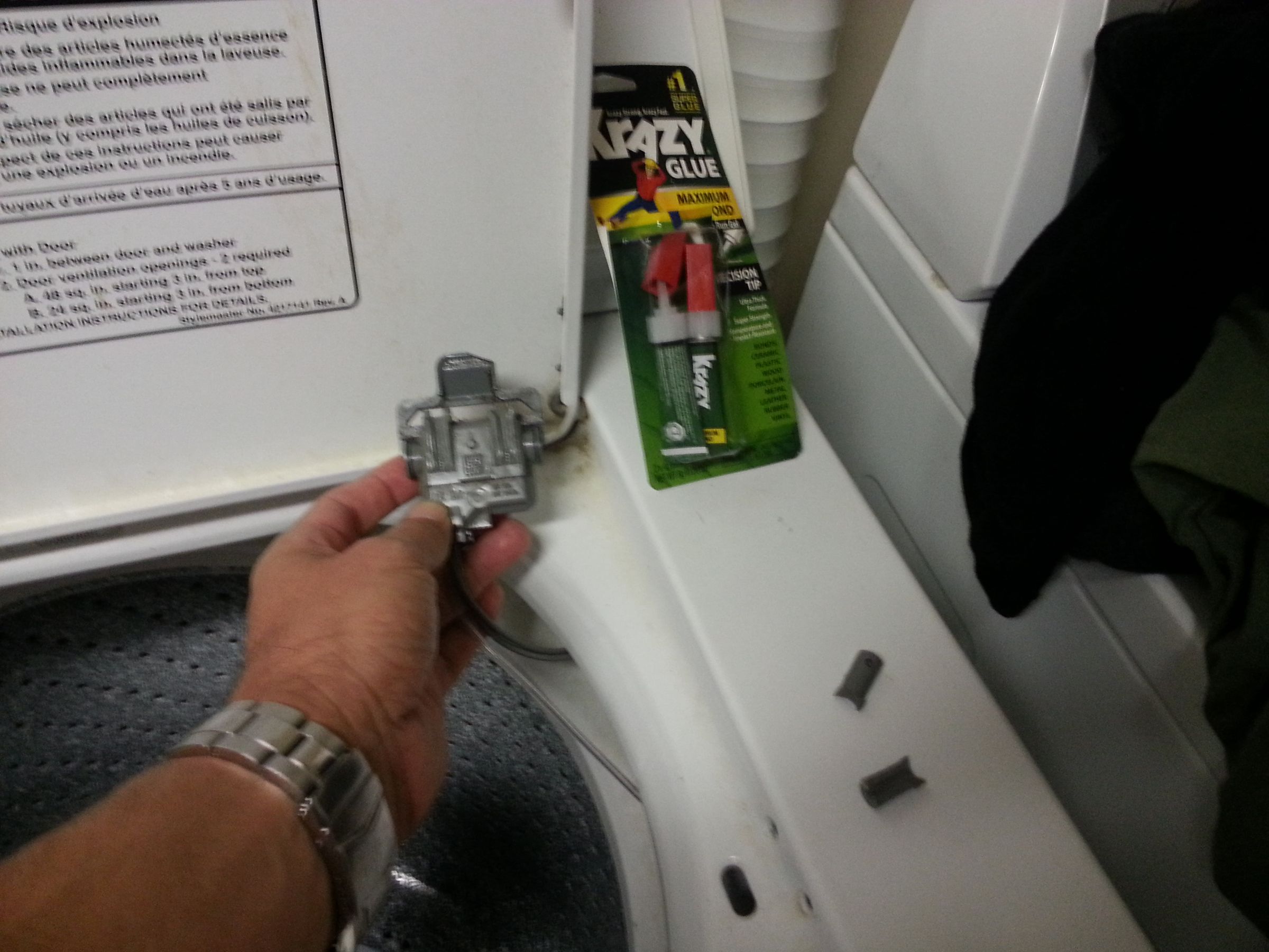 Fix Non-Spinning Non-Draining Washing Machine With Krazy Glue