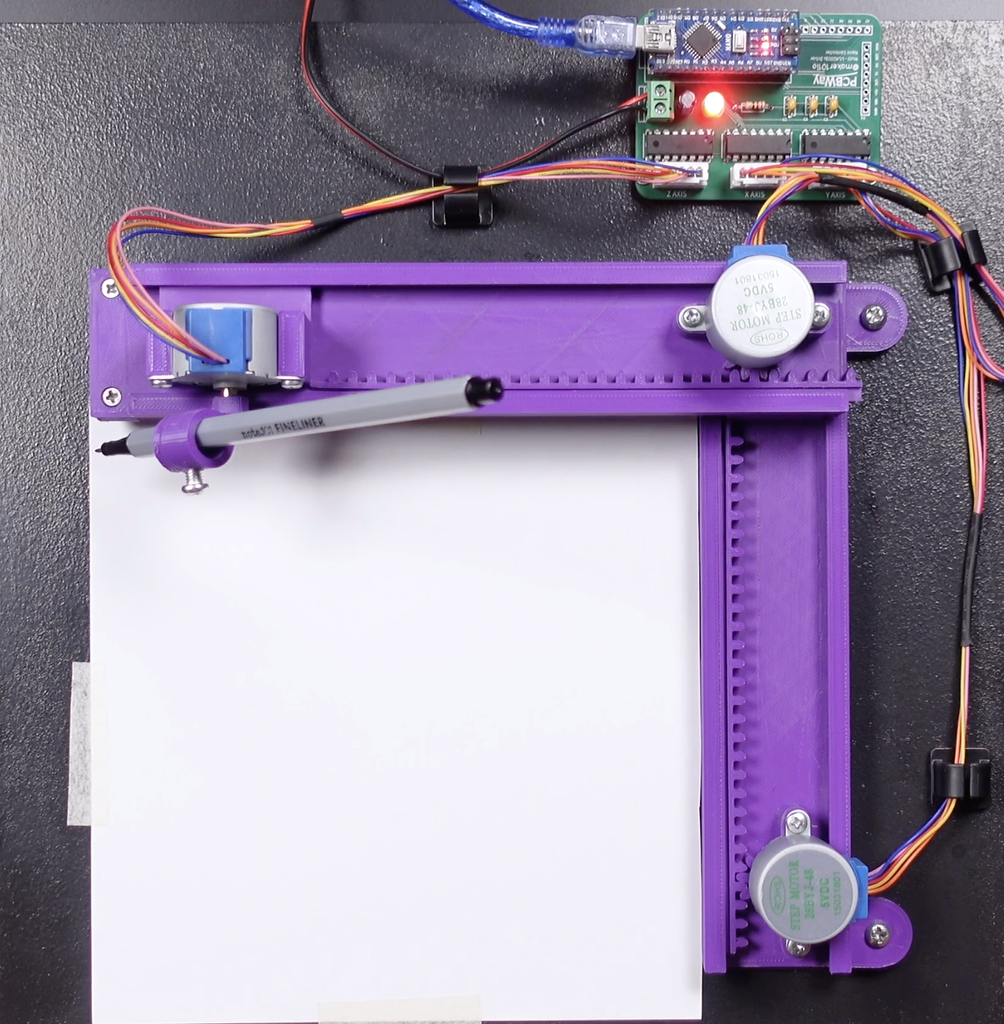 Arduino Mini Plotter Proyecto Para Ensamblar Cnc Robot - Robot Electronica
