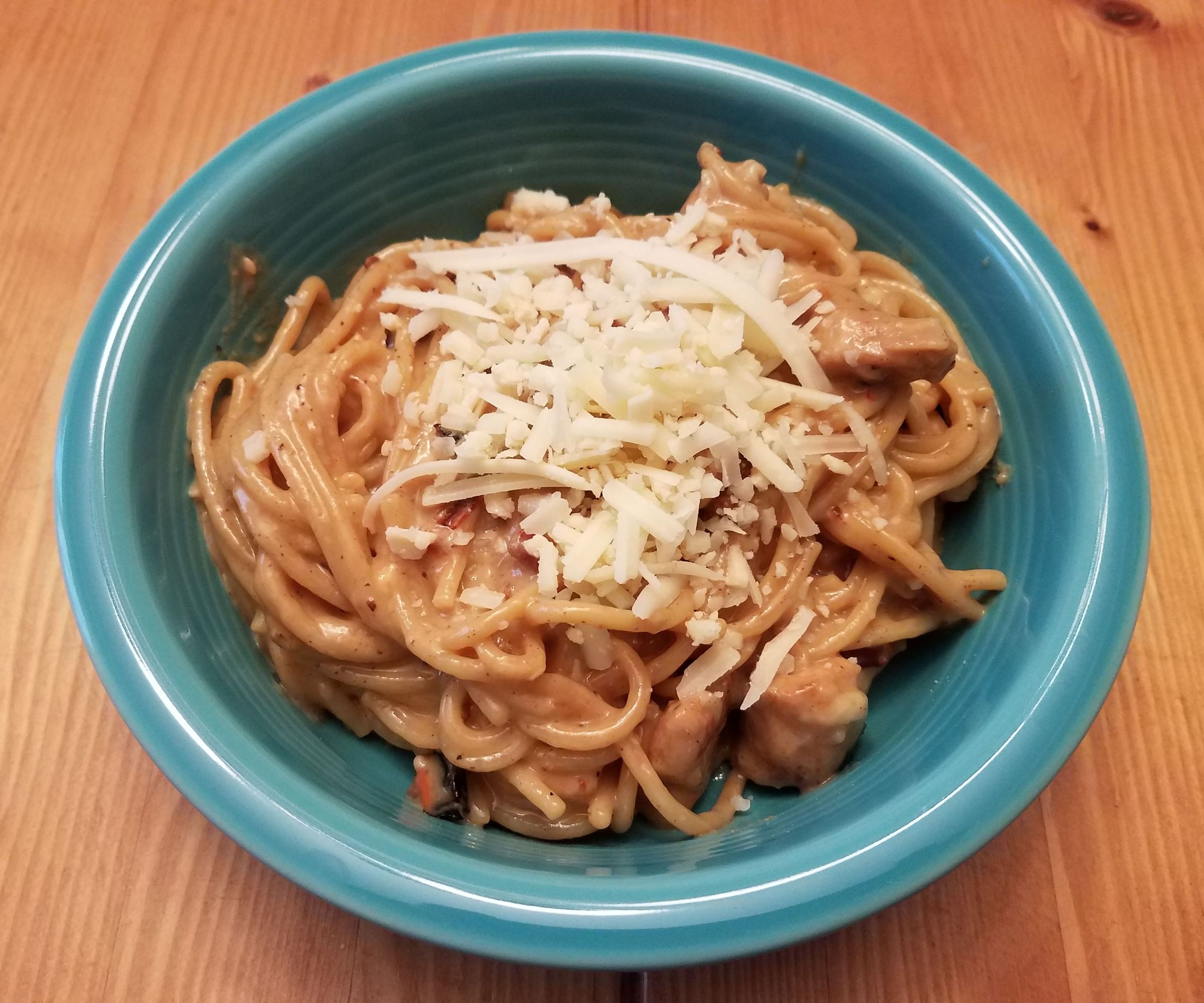 Chicken and Bacon Carbonara - Gluten Free