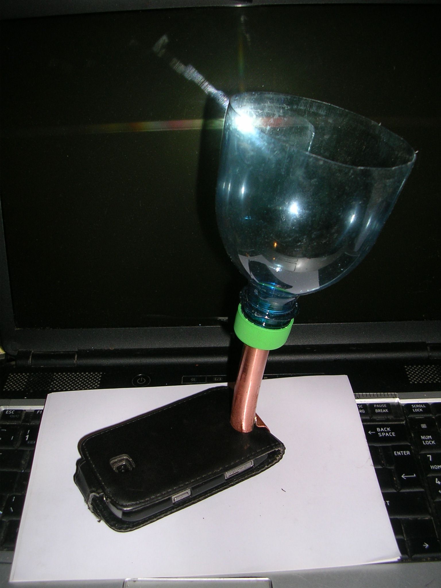 Clip on Megaphone for a Smart Phone From Scrap.