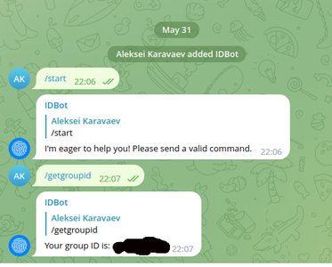 Add Your Bot to Group and Get Group Id