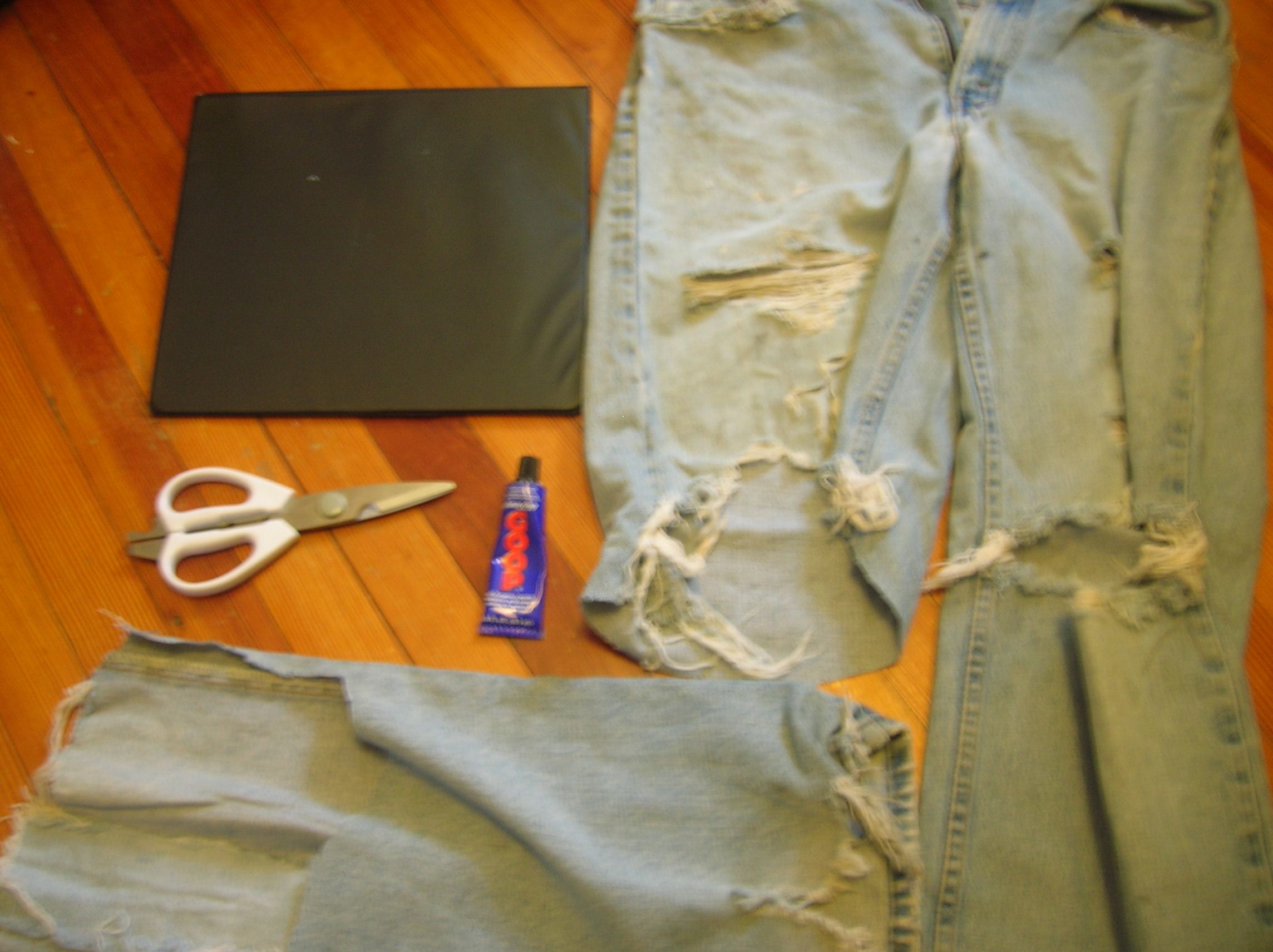 No Sew Jeans Patch 7 Steps Instructables