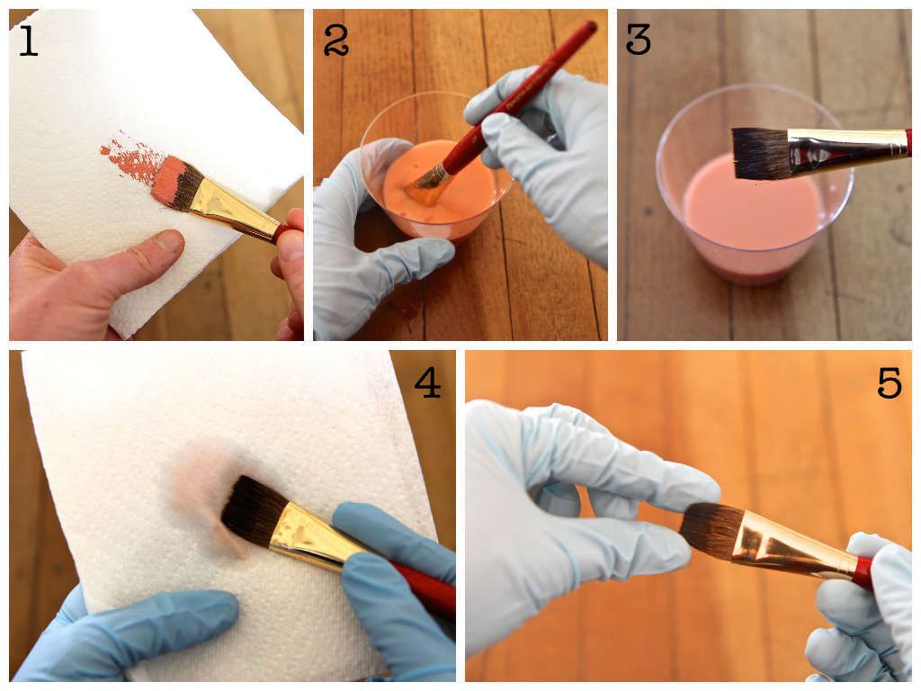 How paint and bristle type decide what to use to clean paint brushes
