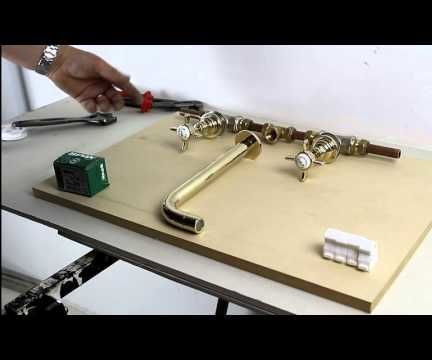 How to Fit a 3-piece Wall Mounted Tap