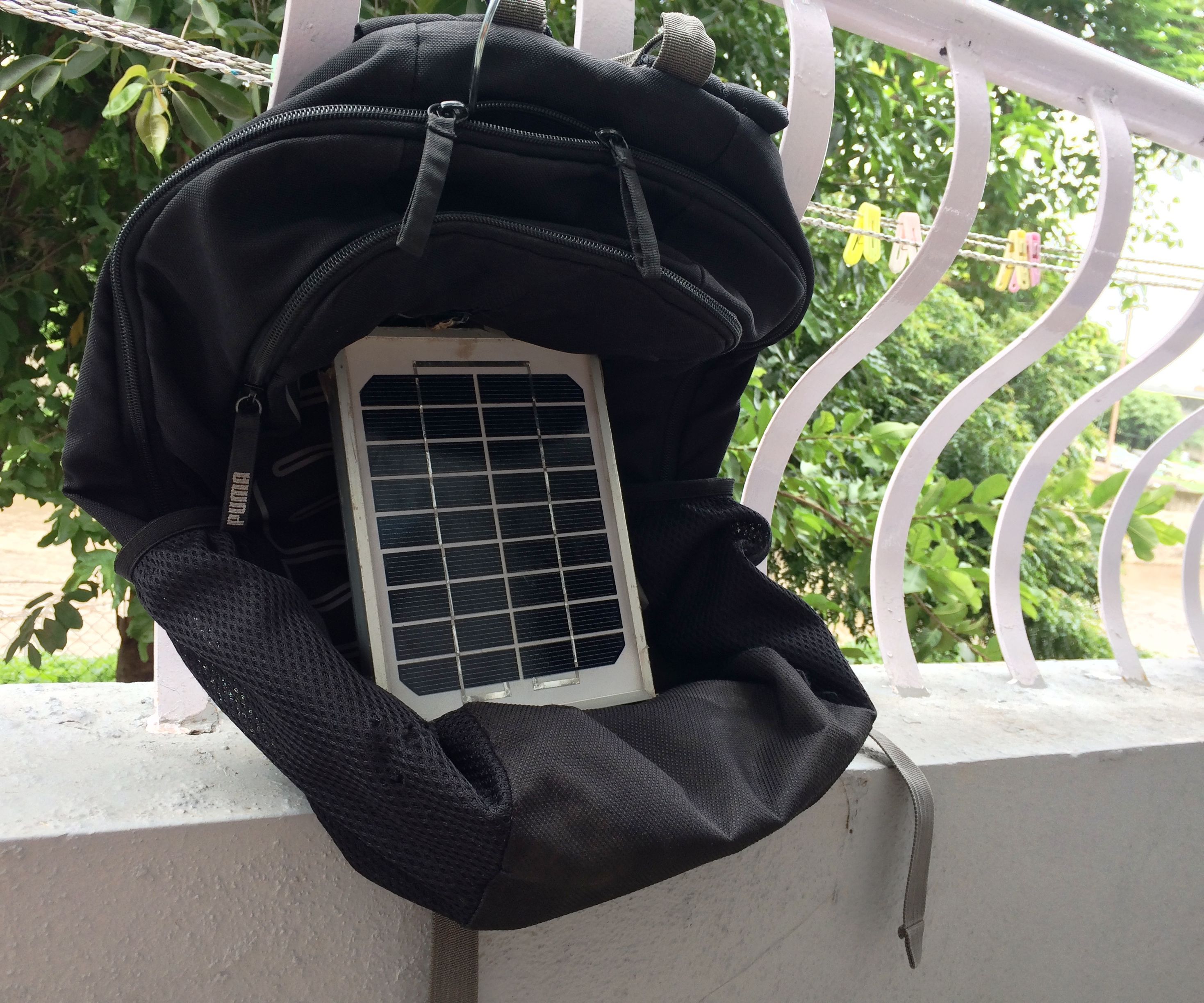 Solar Travel Backpack..To Charge on the Go