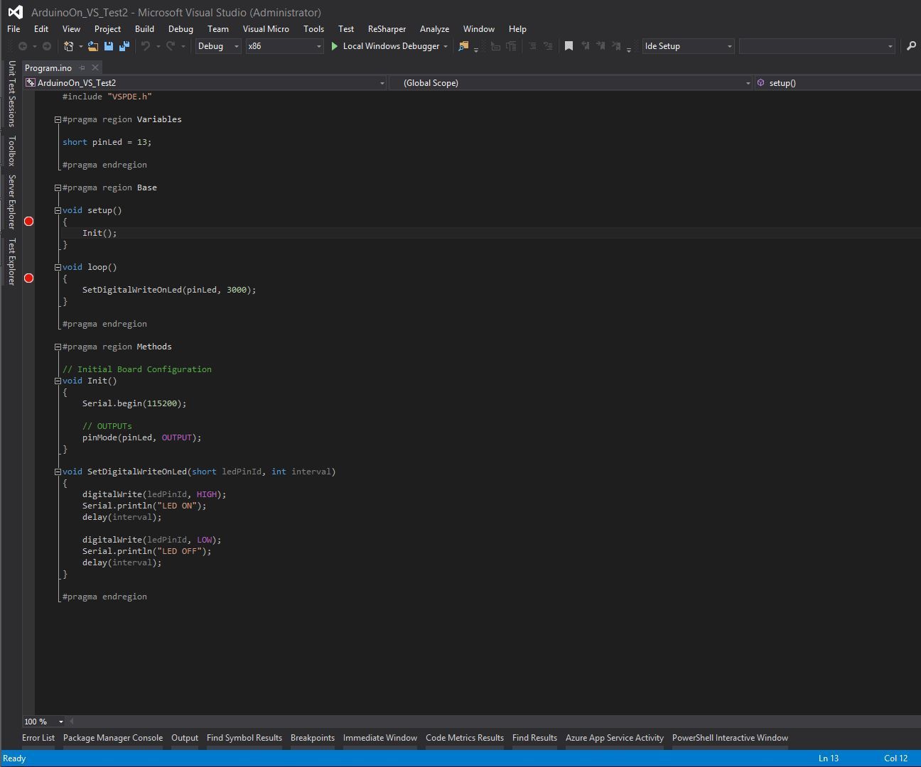 Developing for Arduino With Visual Studio