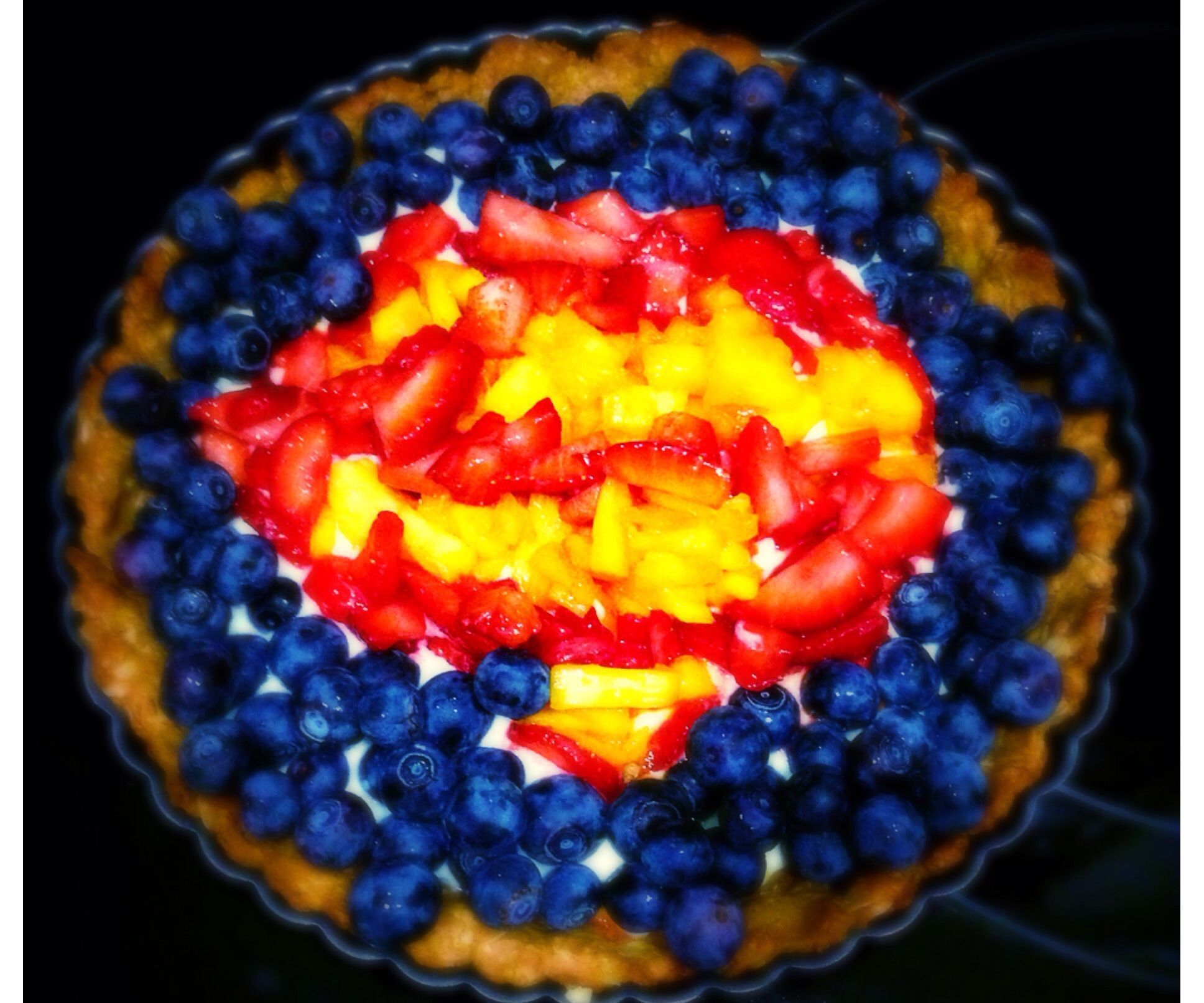 Superman Fruit Dessert
