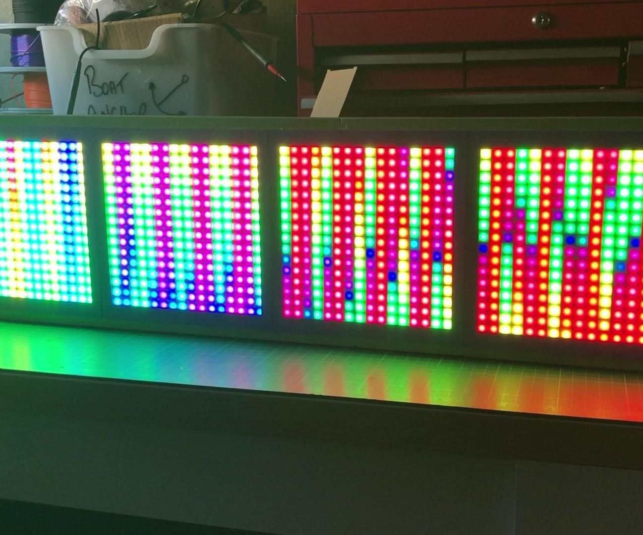 Rainbow Clock Time and Weather