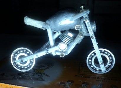 Homemade Tiny MotorBike Model