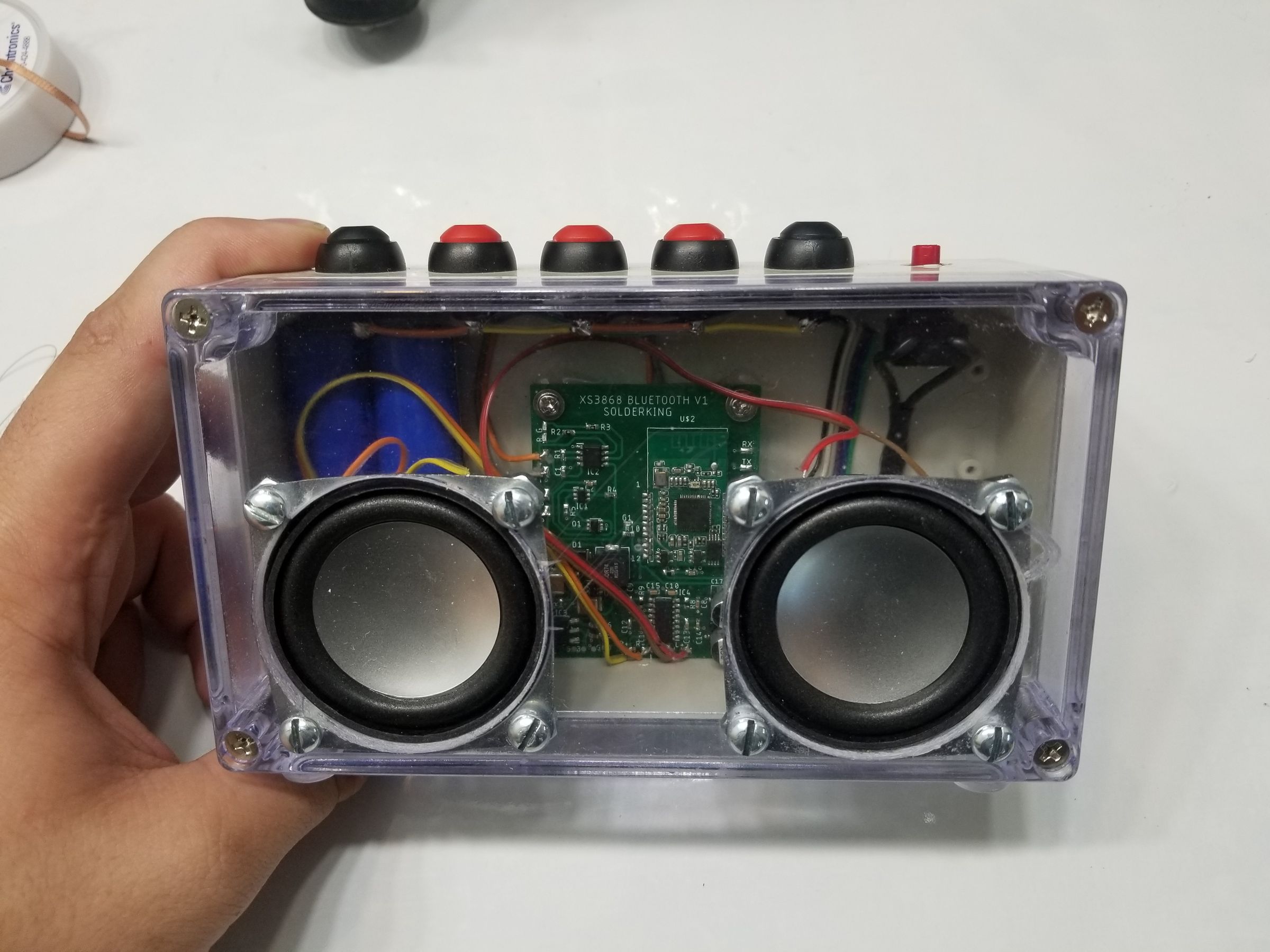 thumbnail image 2 of DIY Bluetooth Speaker Kit – Electronics Soldering Project For Beginners & Hobbyists 2 of 2