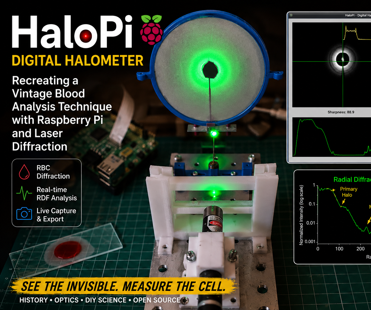 HaloPi: a Raspberry Pi Halometer for Measuring Red Blood Cells