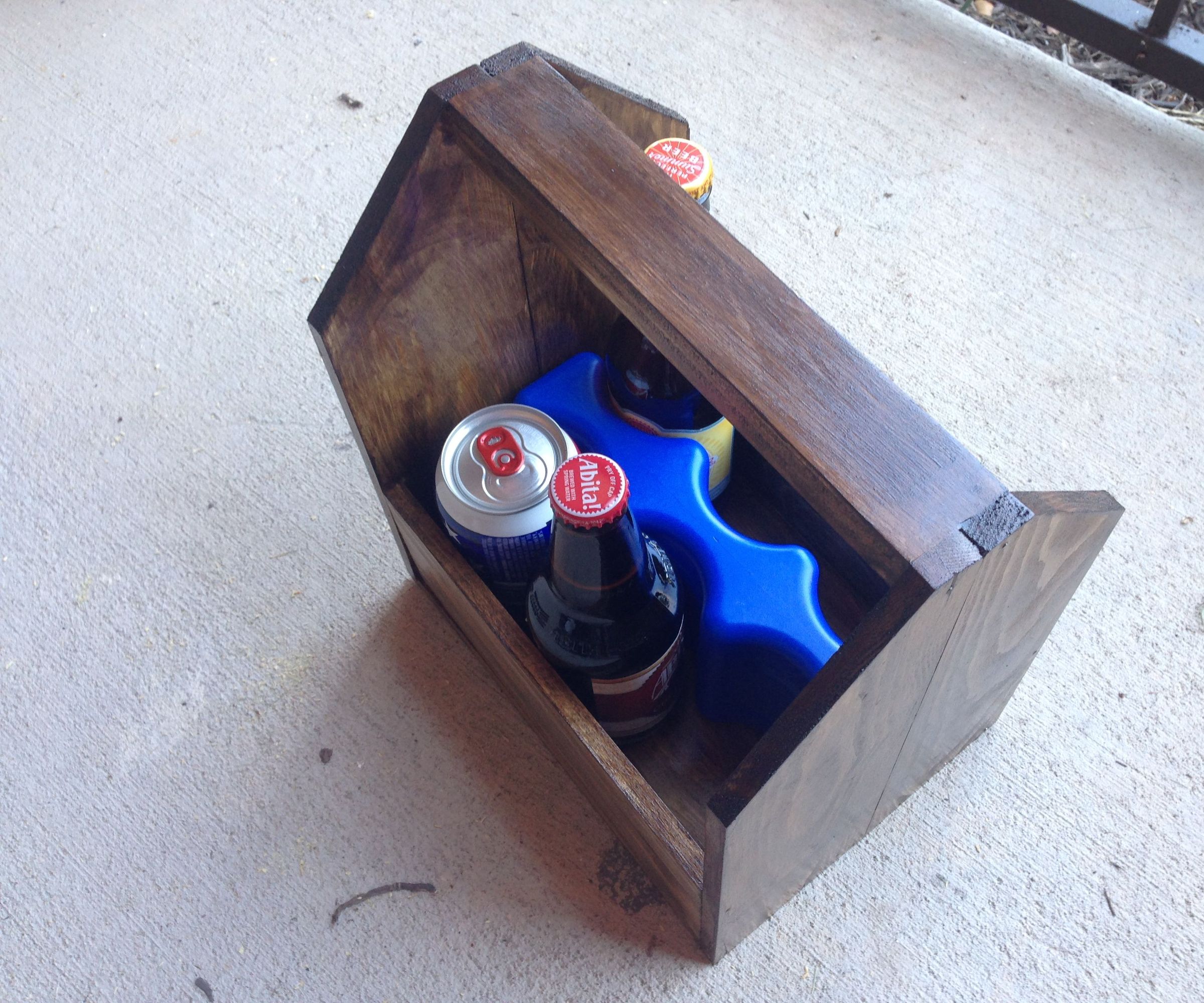 Wooden Six Pack Cooler