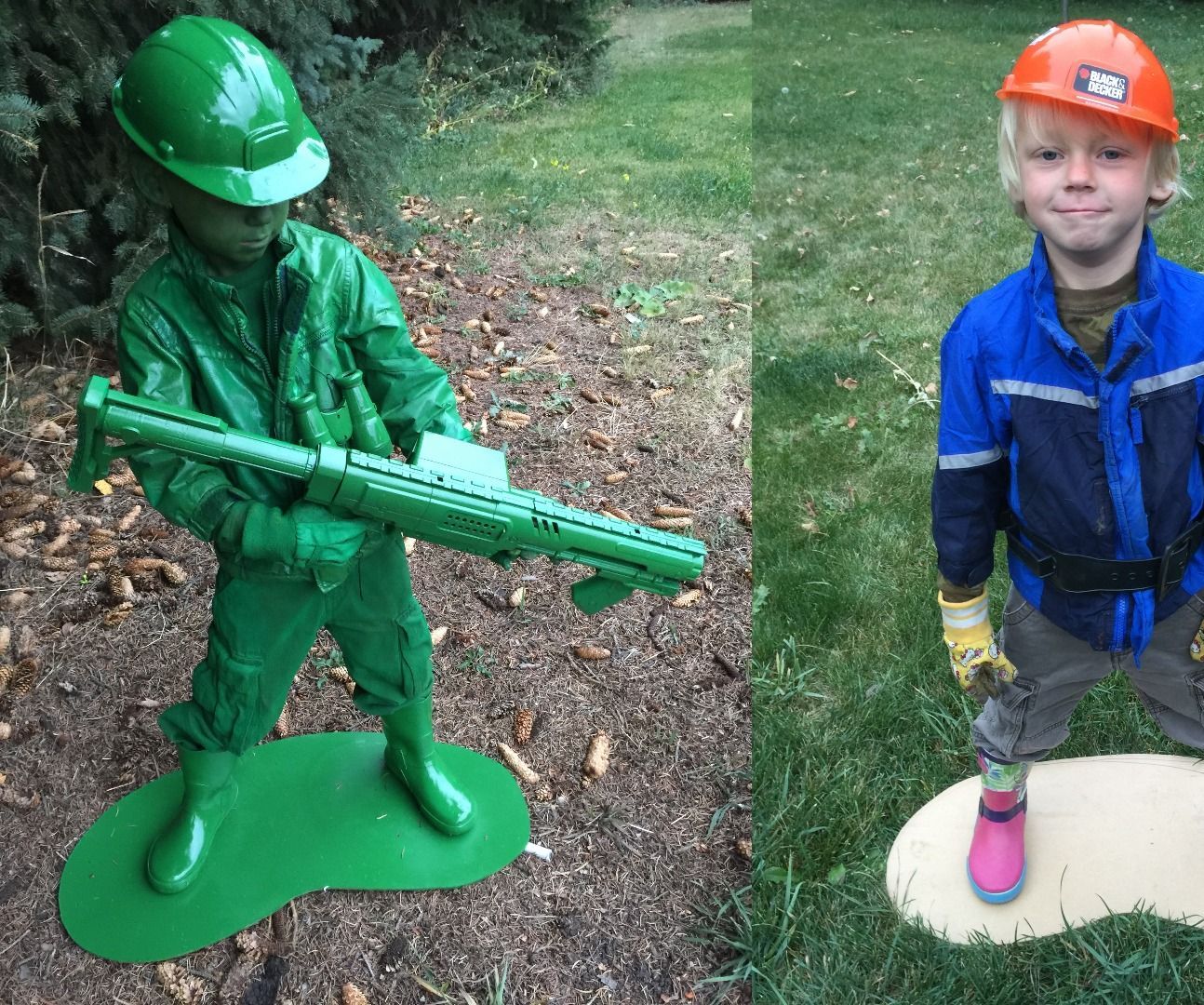 Plastic Army Man Living Statue Costume