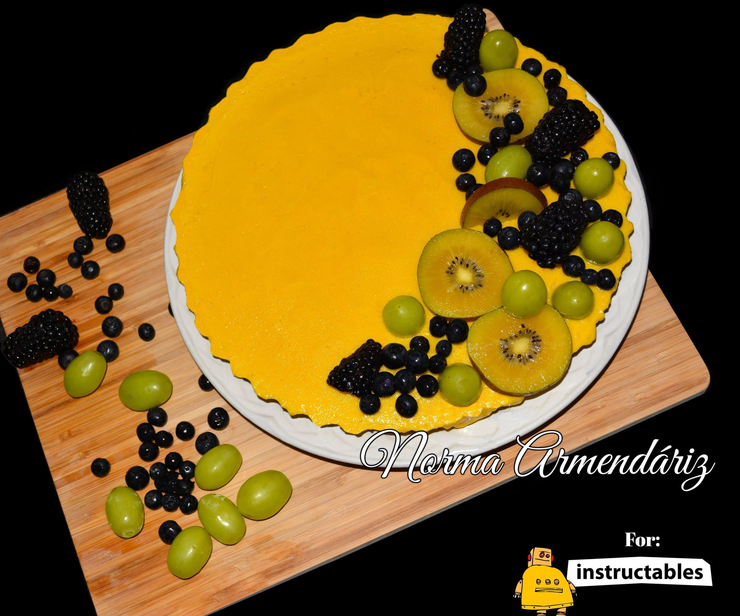 HEALTHY VEGAN CREAMY MANGO TART NO-BAKE 