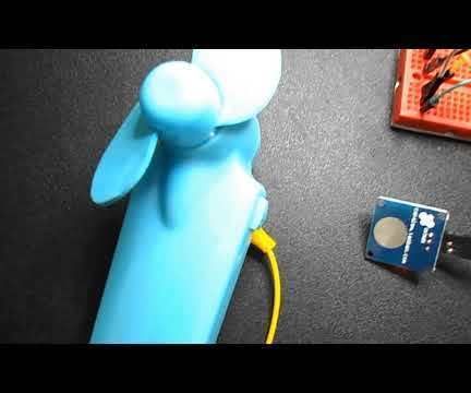 Arduino Handheld Fan With Capacitive Touch Switch.
