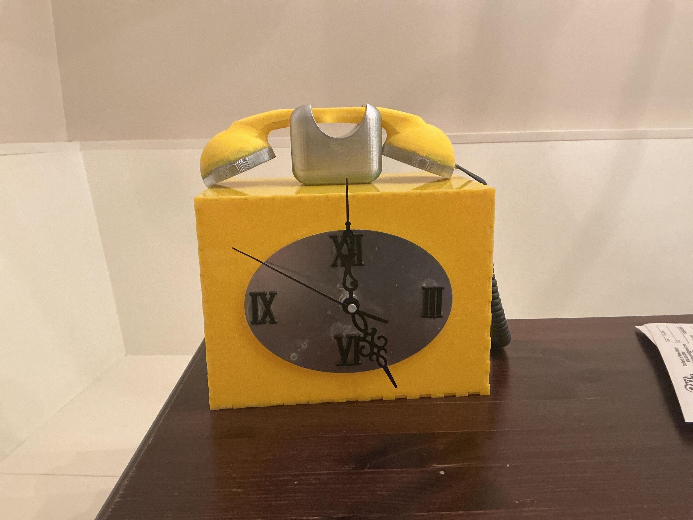 Old Telephone Working Clock