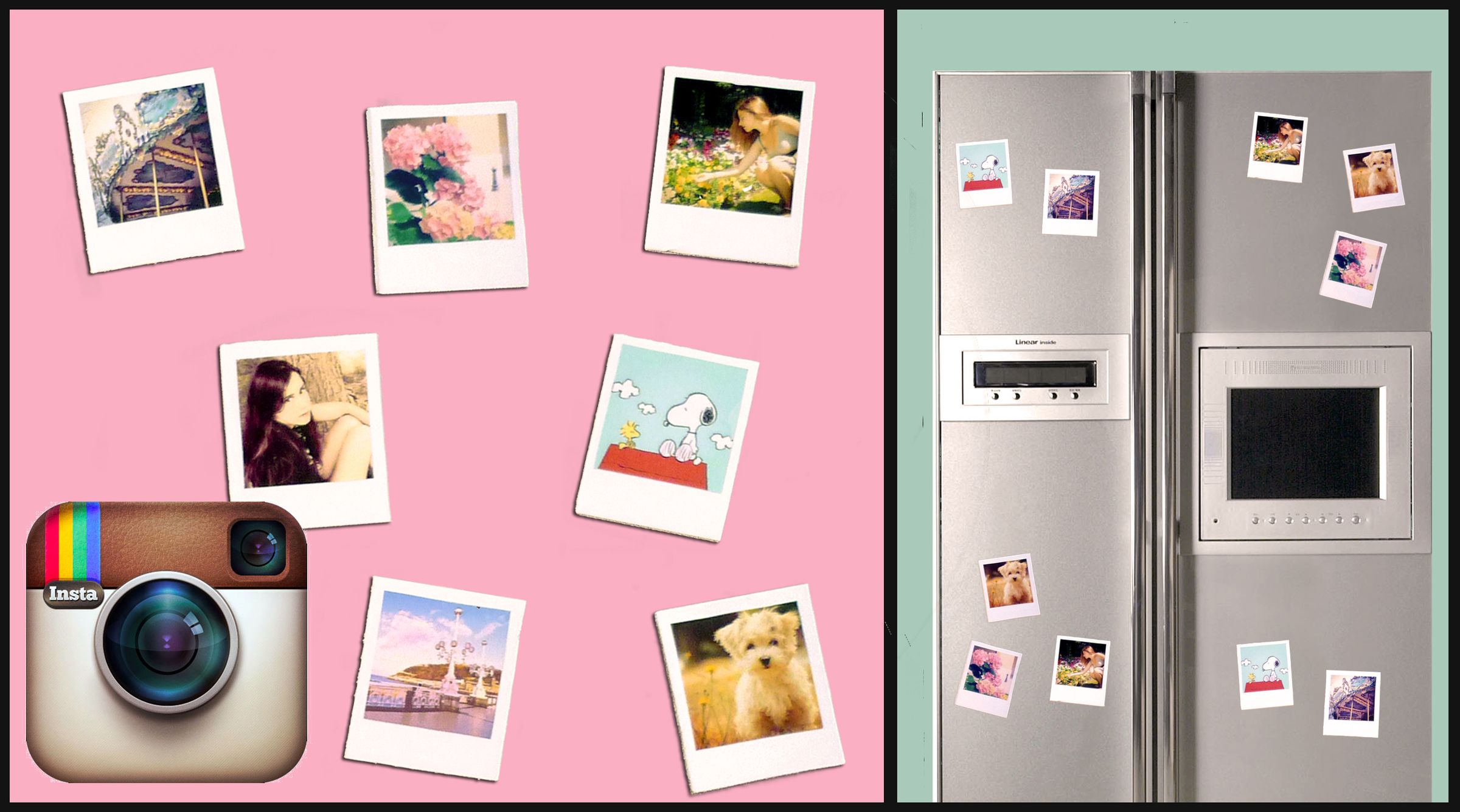 DIY Instagram/Polaroid Magnets!! Super Simple UNDER 2$