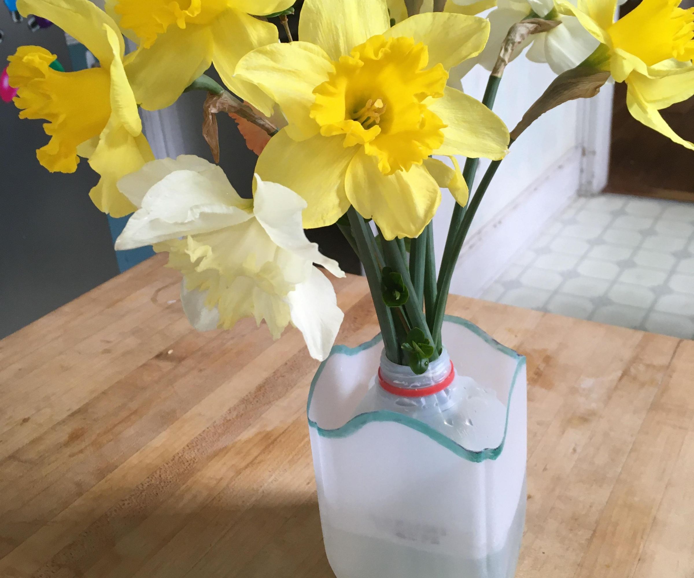 Simple Milk Carton Vase