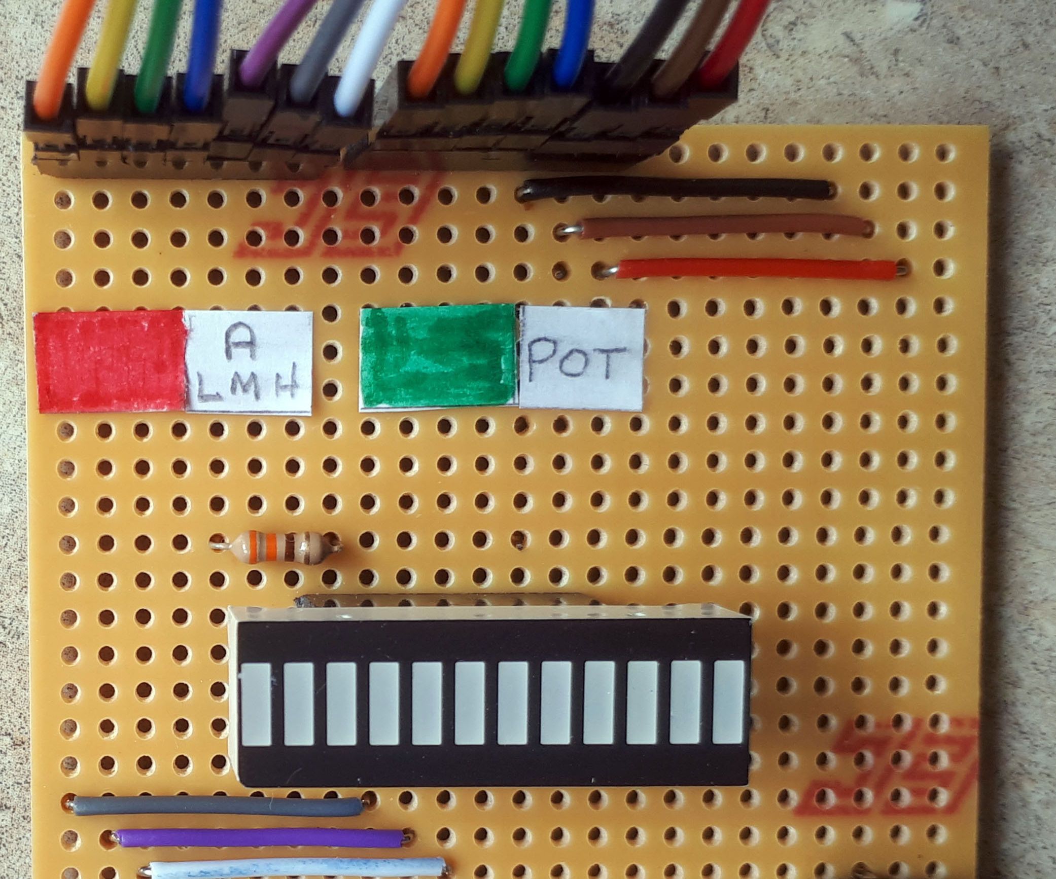 Dual Colour Bar Graph With CircuitPython