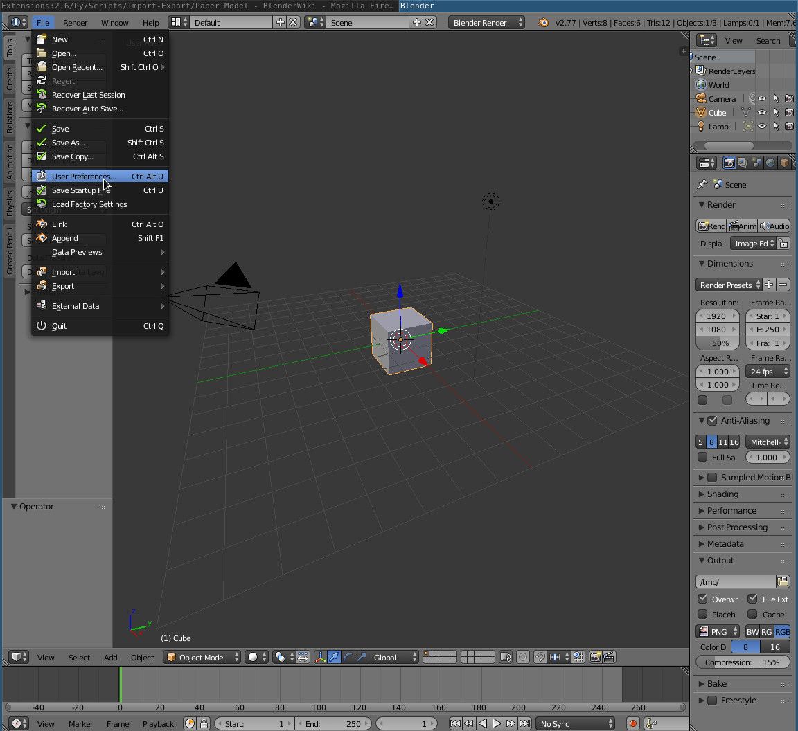 Papercraft With Blender 6 Steps (with Pictures) Instructables