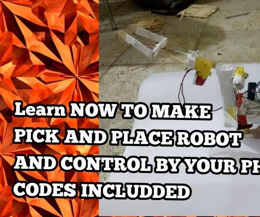 Pick and Place App Control Robot