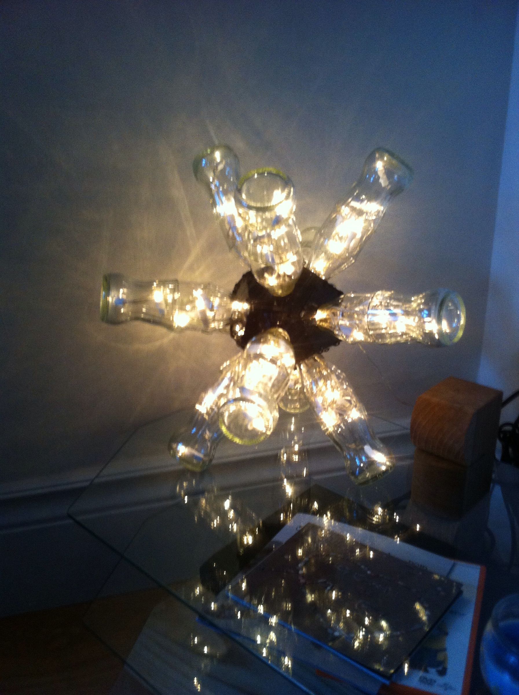 Coke Bottle Sputnik Lamp