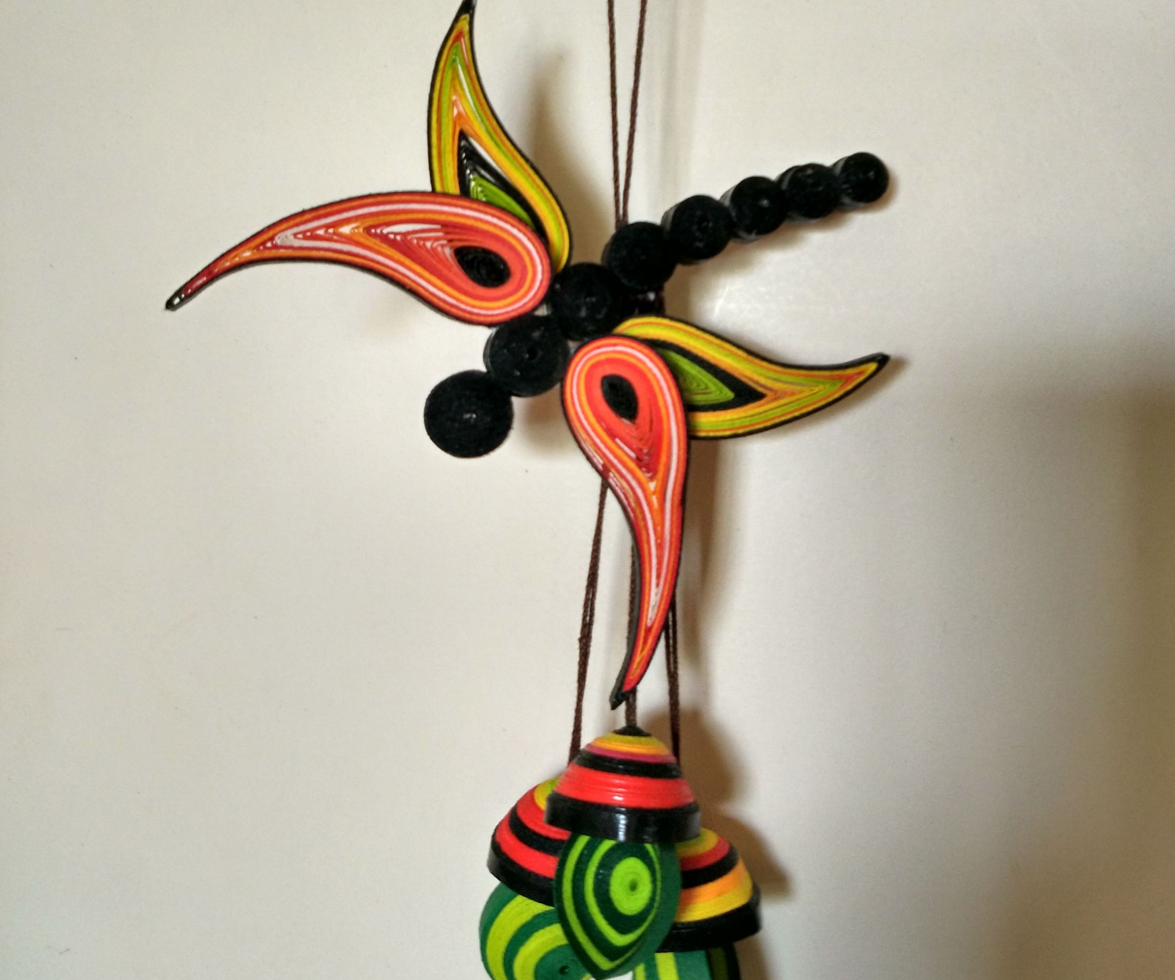 Quilled Dragonfly Dangler