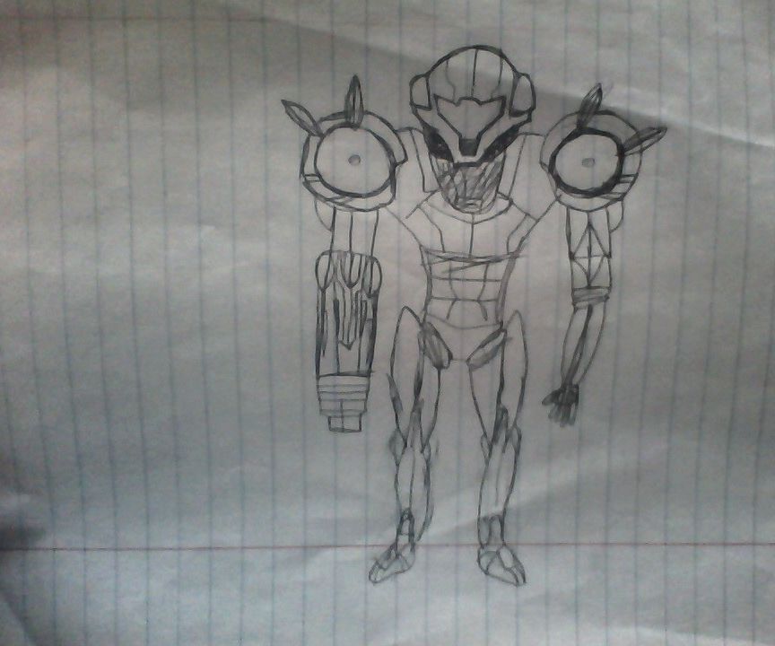 How to draw Samus Aran