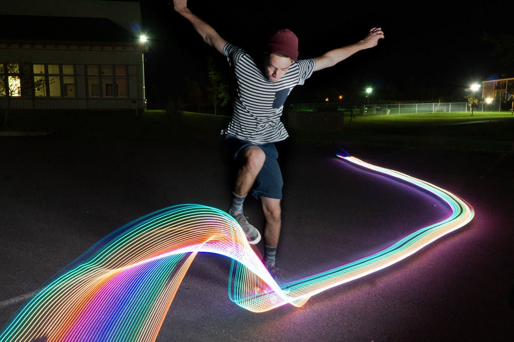 Light Graffiti Skateboard Light Graffiti Skateboard