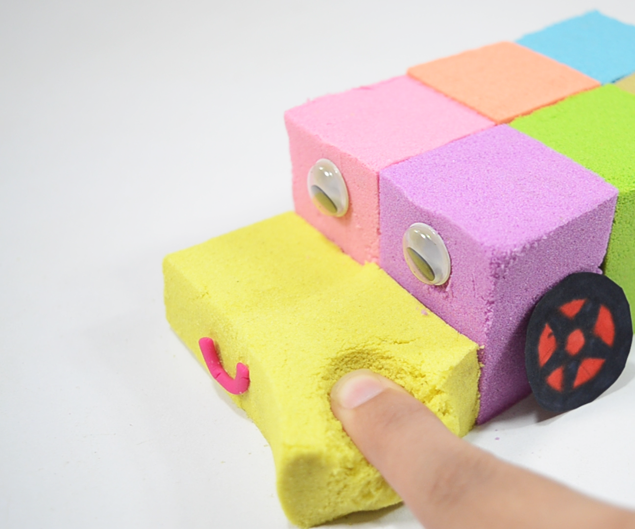 How to Make Kinetic Sand Car for Kids, Learn Colors | Mary Had a Little Lamb Song