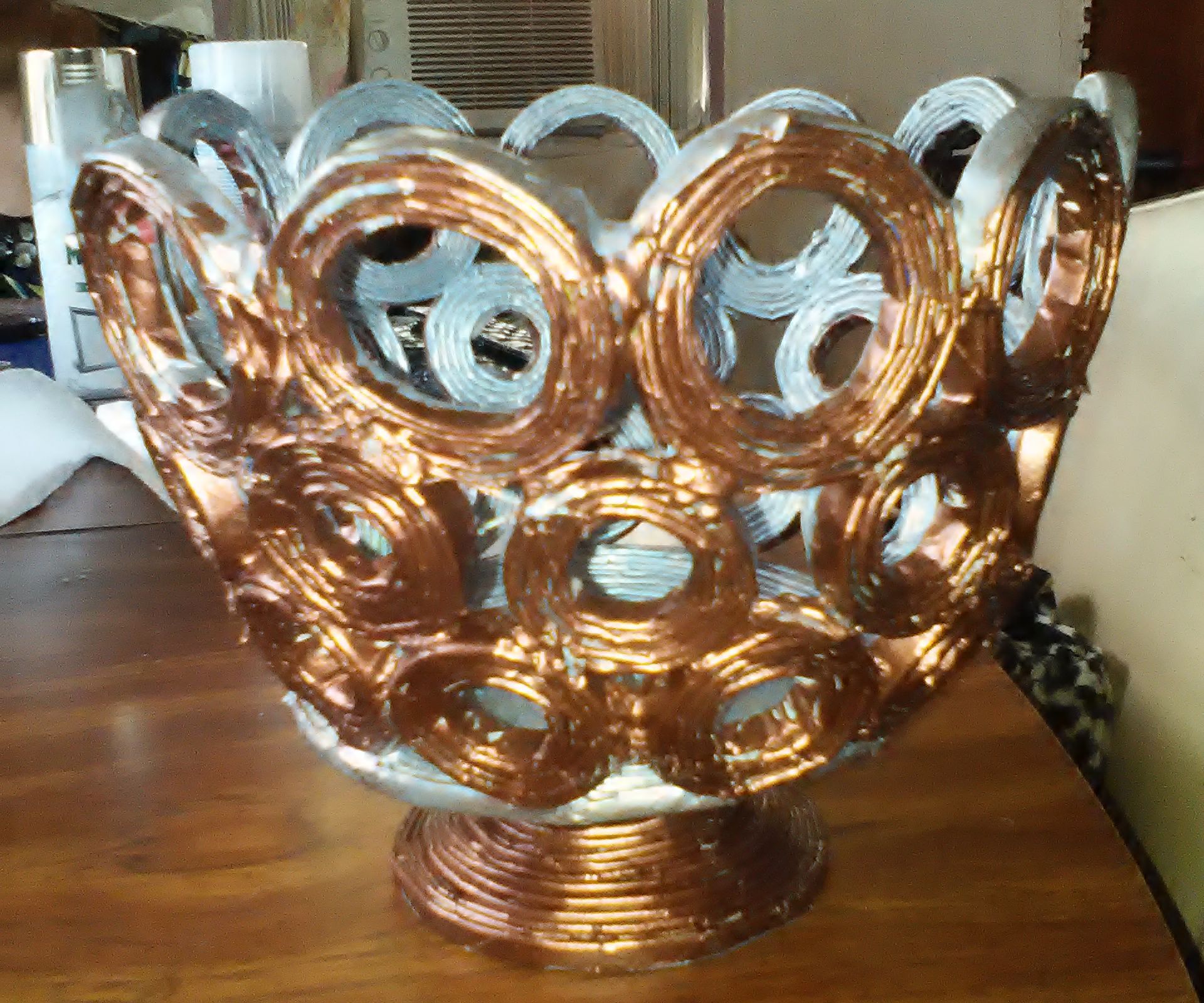 Making Baskets From Newspaper.