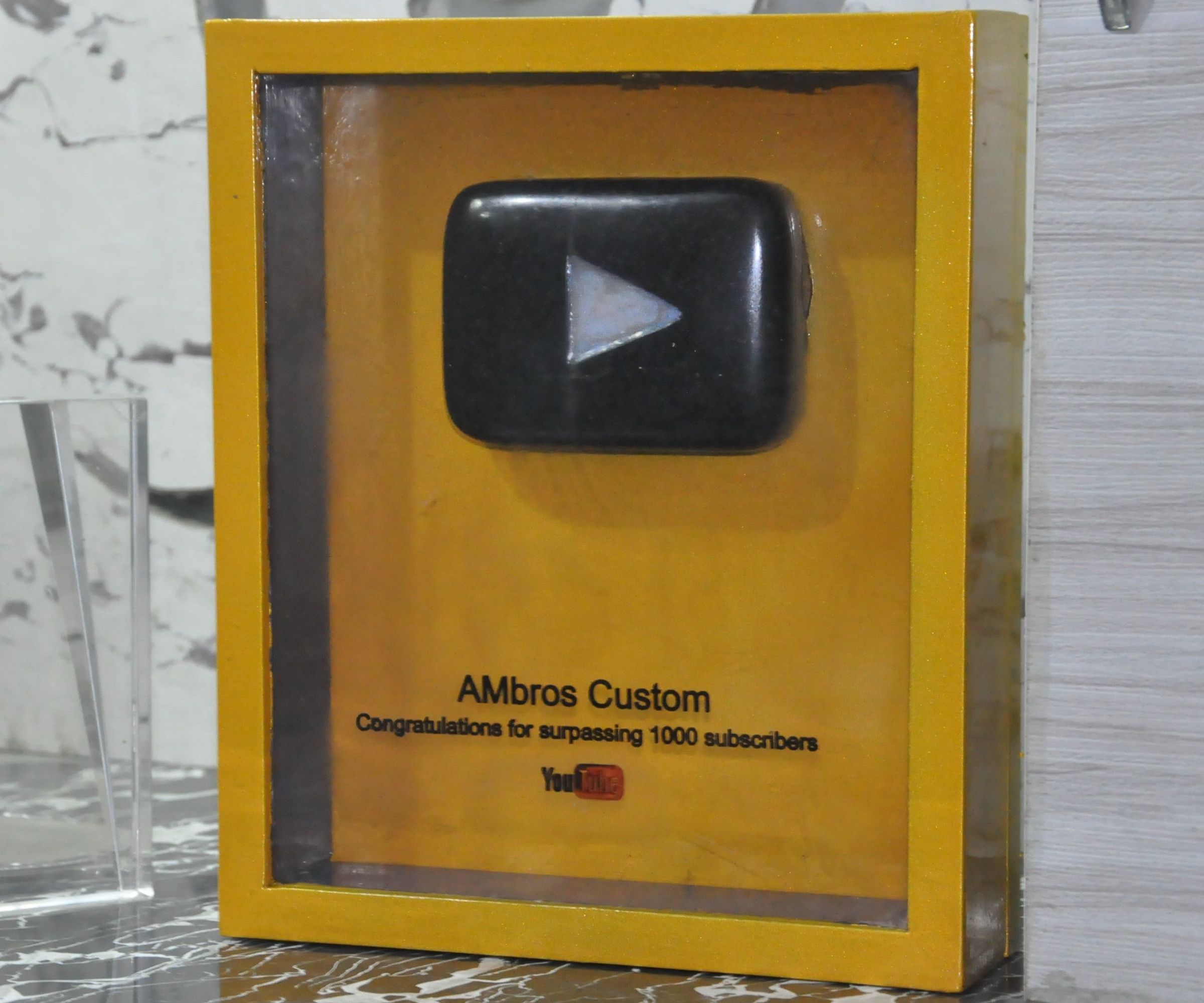 Granite Youtube Play Button