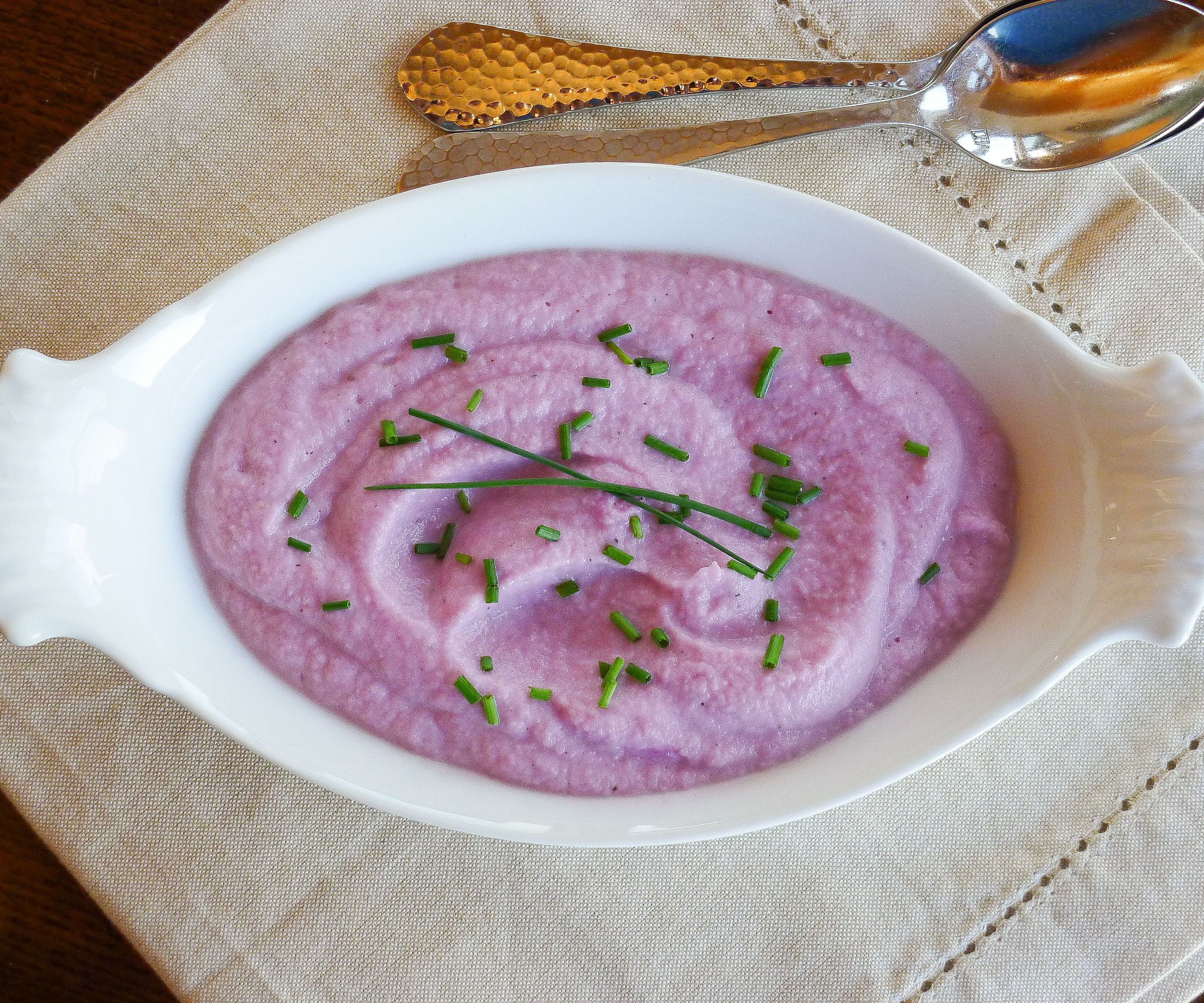 Purple Cauliflower Puree