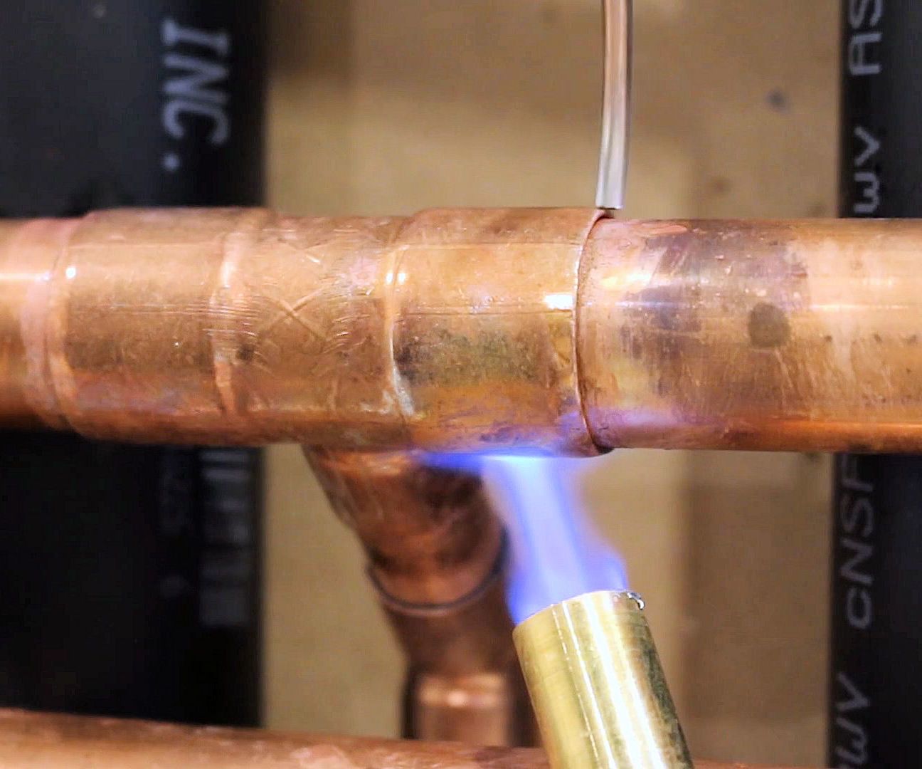 How to Solder Copper Pipe in a Wall