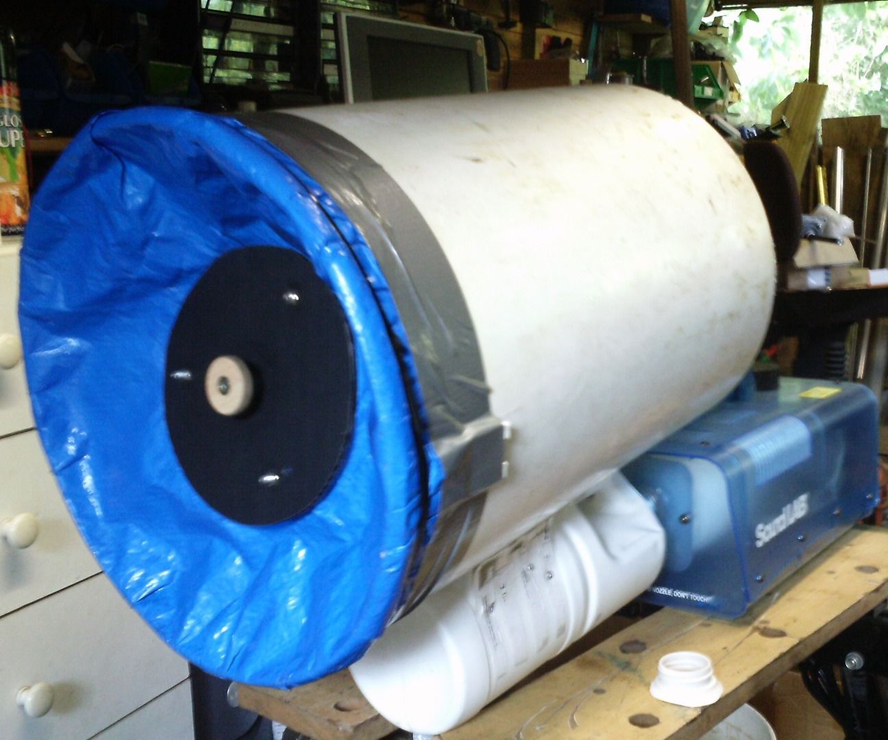 Large Vortex Cannon With Fitted Smoke Machine