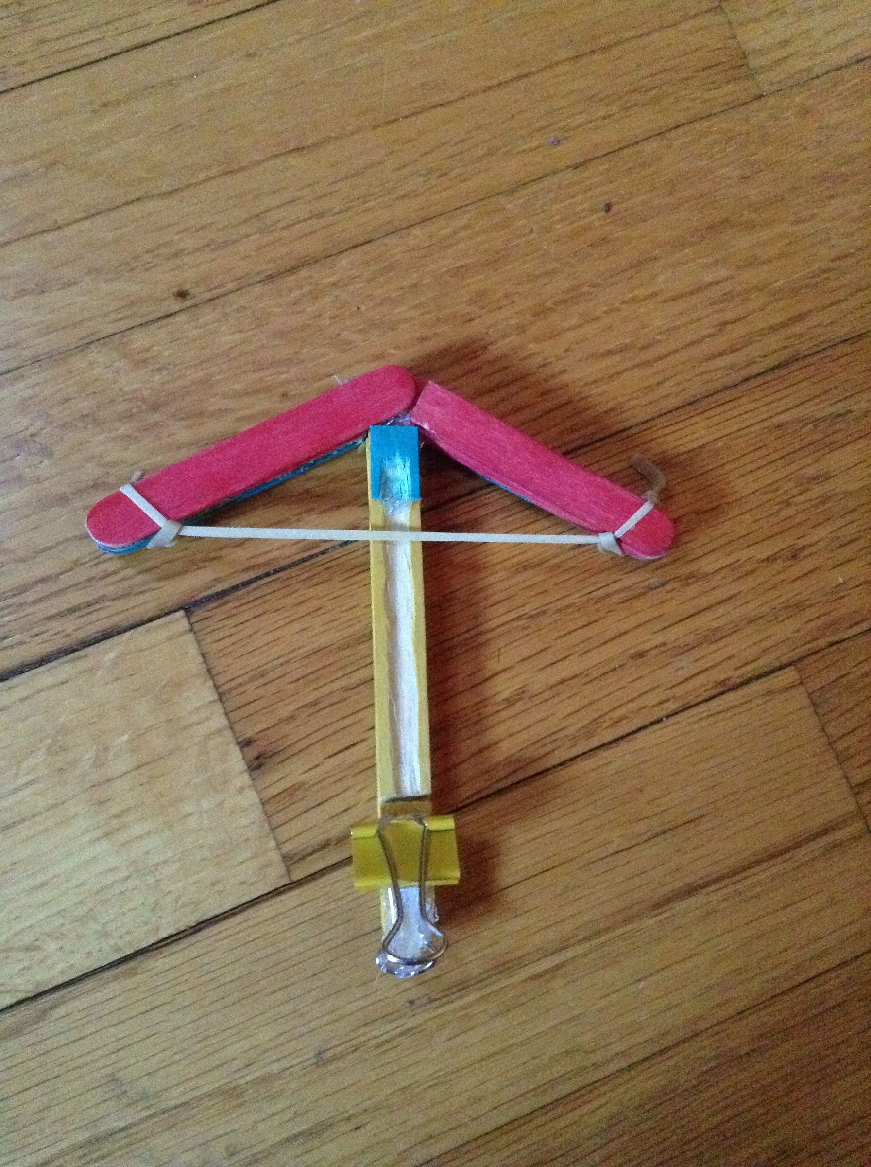 Popsicle Stick Crossbow 6 Steps Instructables
