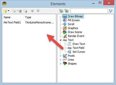 In Visuino Set Components