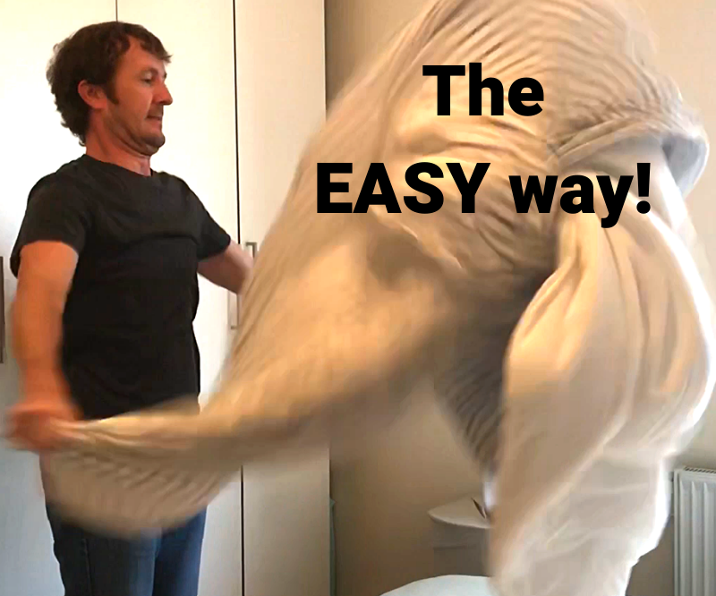 How to Put on a Duvet Cover (The EASY Way!)