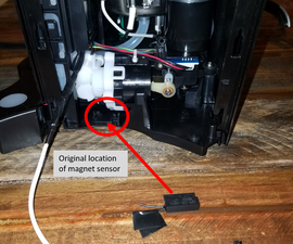 Keurig K55 magnet sensor location
